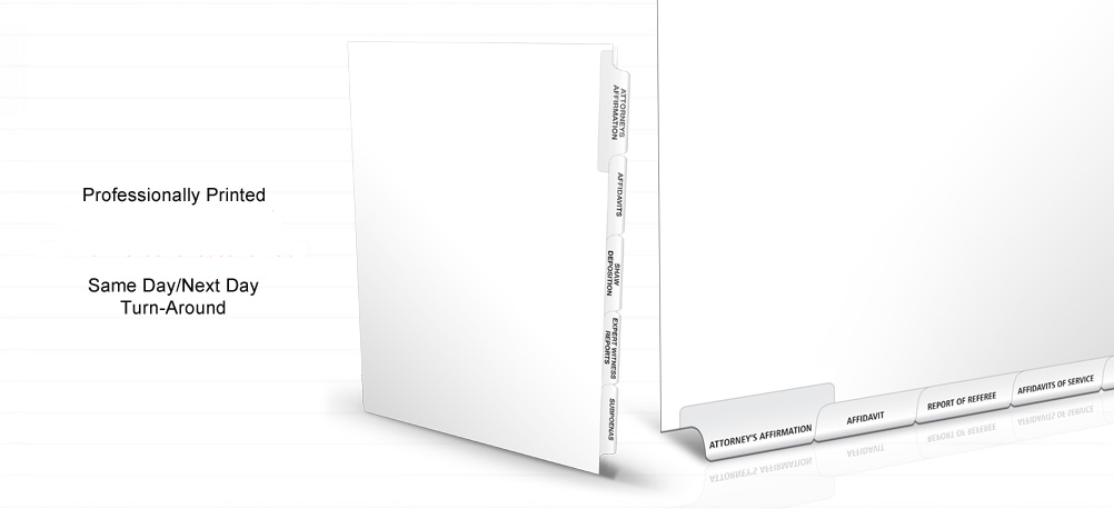 custom legal indexes and tabs exhibitindexes com how to print on tab dividers